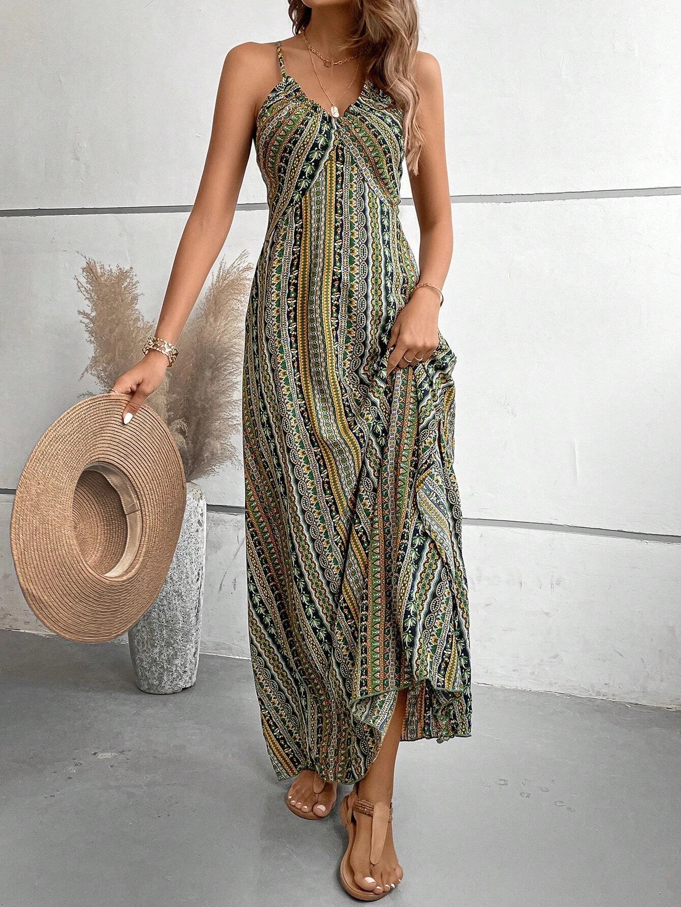 Letnia Sukienka Maxi Boho 🌞 | Elegancja i Swoboda