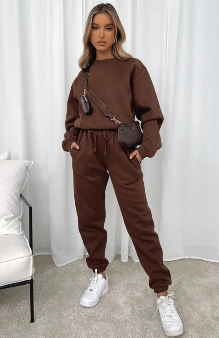 PUDROWY KOMPLET DRESOWY- BLUZA +SPODNIE 👱‍♀️