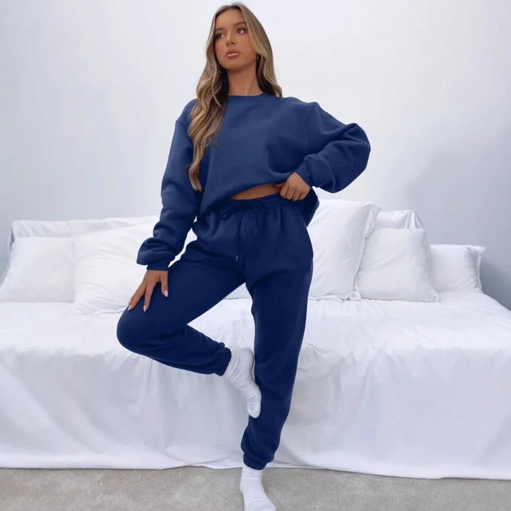 PUDROWY KOMPLET DRESOWY- BLUZA +SPODNIE 👱‍♀️