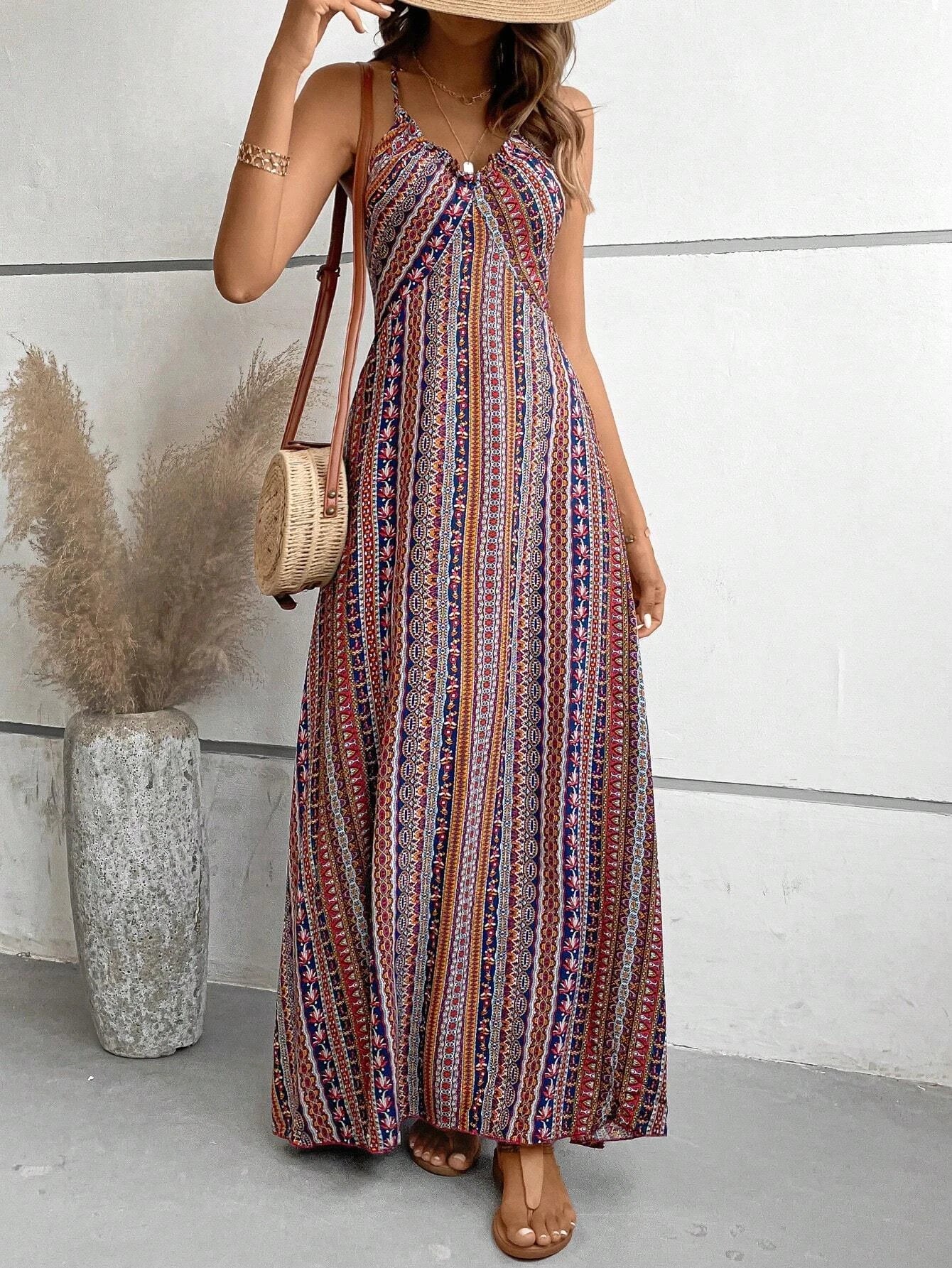 Letnia Sukienka Maxi Boho 🌞 | Elegancja i Swoboda