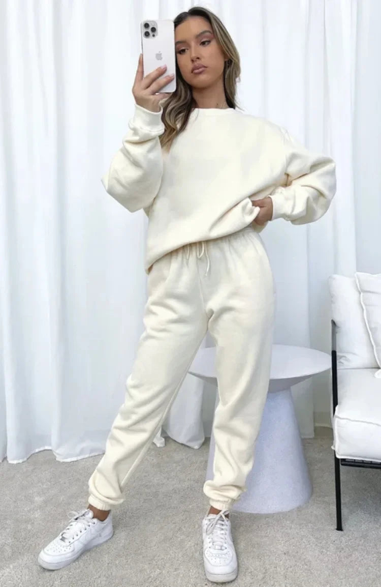 PUDROWY KOMPLET DRESOWY- BLUZA +SPODNIE 👱‍♀️