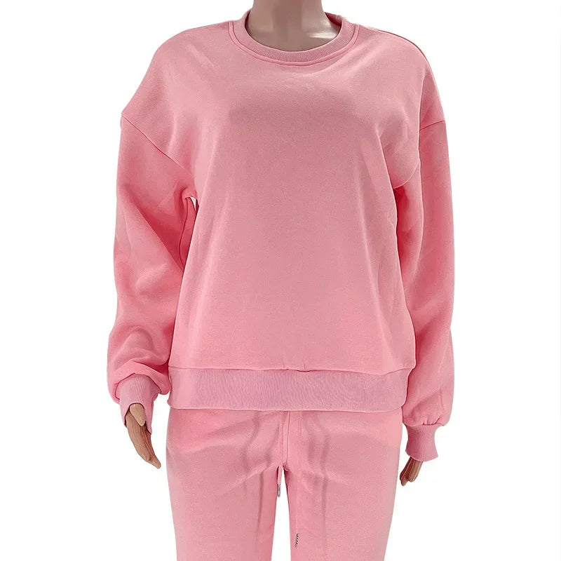 PUDROWY KOMPLET DRESOWY- BLUZA +SPODNIE 👱‍♀️