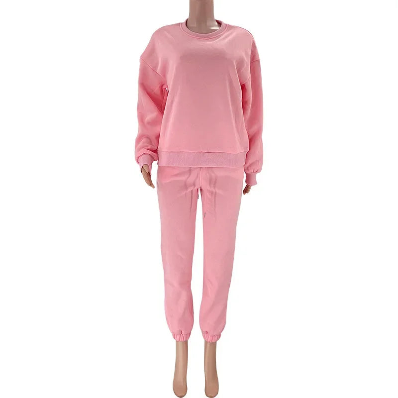 PUDROWY KOMPLET DRESOWY- BLUZA +SPODNIE 👱‍♀️