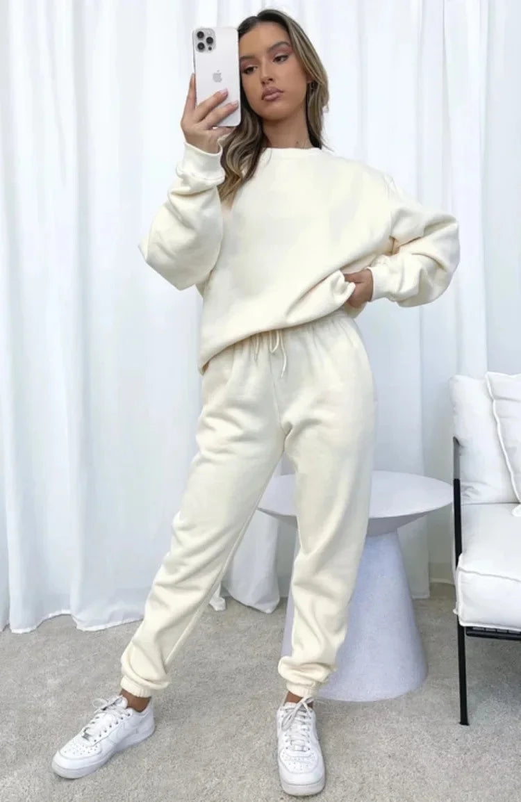 PUDROWY KOMPLET DRESOWY- BLUZA +SPODNIE 👱‍♀️