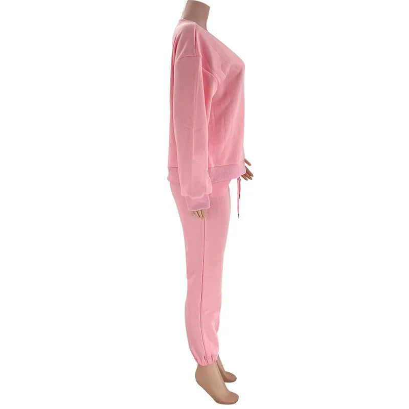 PUDROWY KOMPLET DRESOWY- BLUZA +SPODNIE 👱‍♀️