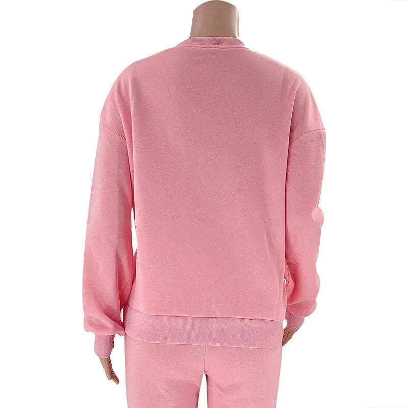 PUDROWY KOMPLET DRESOWY- BLUZA +SPODNIE 👱‍♀️