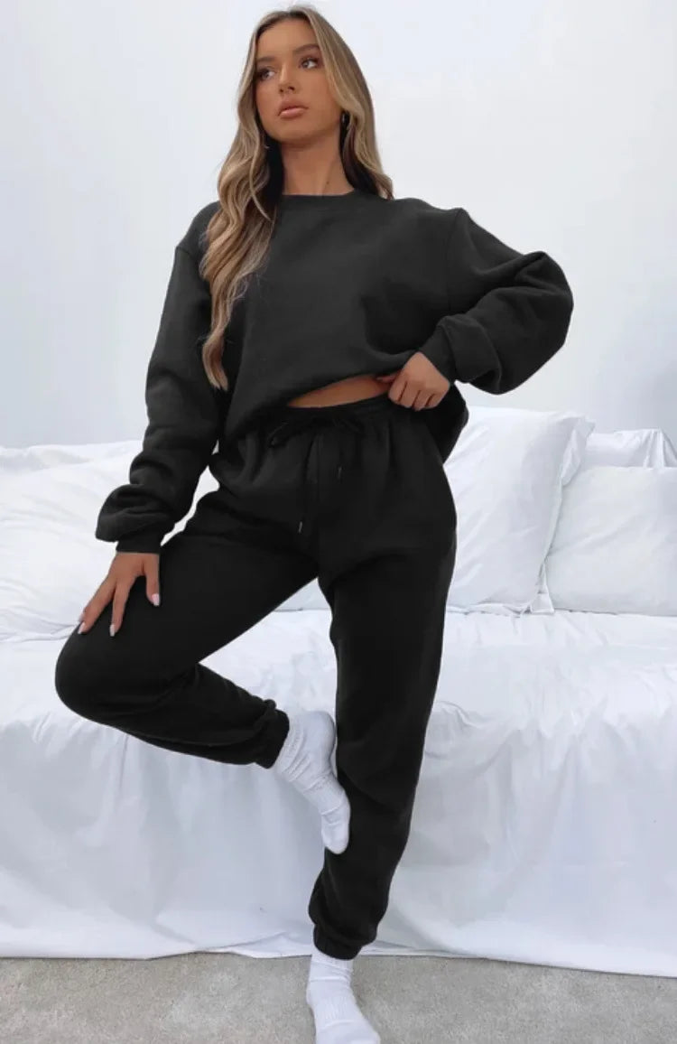 PUDROWY KOMPLET DRESOWY- BLUZA +SPODNIE 👱‍♀️