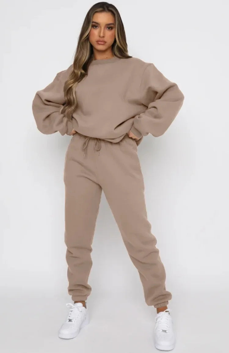 PUDROWY KOMPLET DRESOWY- BLUZA +SPODNIE 👱‍♀️