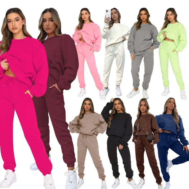 PUDROWY KOMPLET DRESOWY- BLUZA +SPODNIE 👱‍♀️